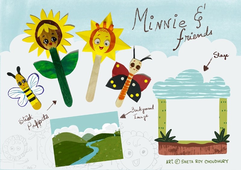 Minnie and friends puppets